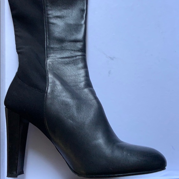 Stuart Weitzman “Demitone” Sz 8 Black Napa leather - Picture 3 of 4